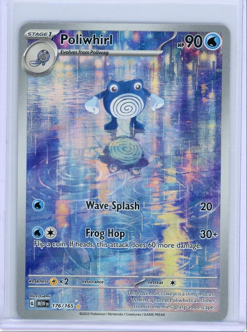 Poliwhirl Pokémon 151 Illustration Rare #176/165