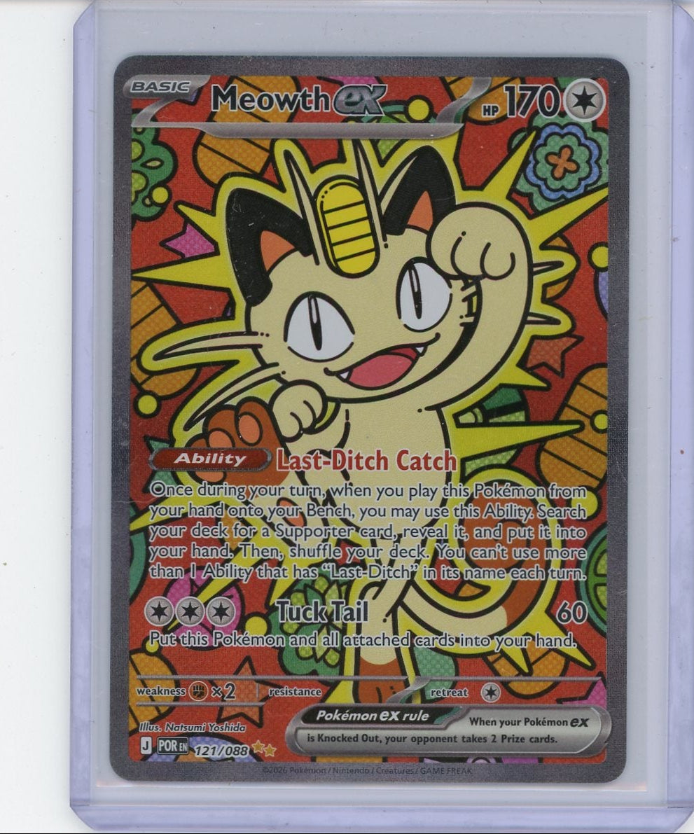 Meowth ex Pokémon Perfect Order Special Illustration Rare #121/088