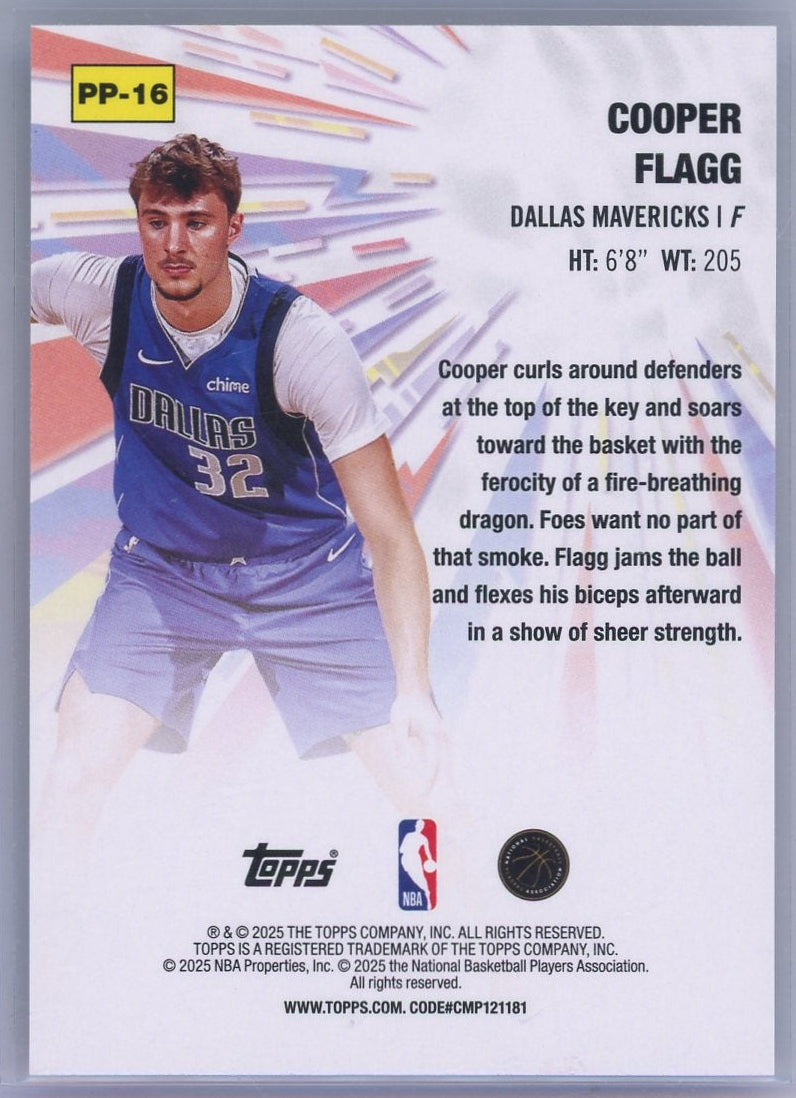 Cooper Flagg 2025 Topps Flaggship Power Players #PP-16