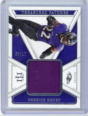 Derrick Henry 2024 Panini National Treasures Treasured Patches #'d 17/49