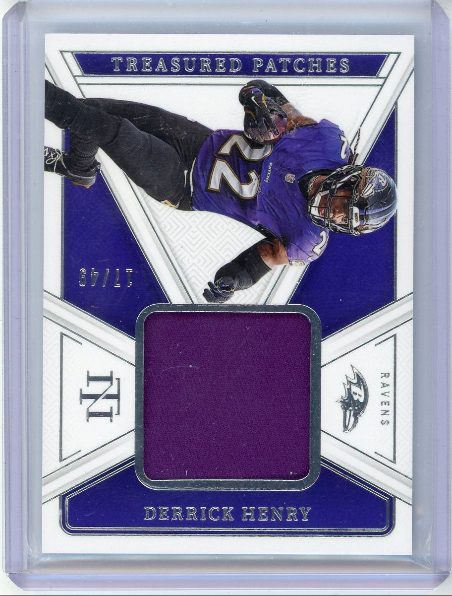Derrick Henry 2024 Panini National Treasures Treasured Patches #'d 17/49