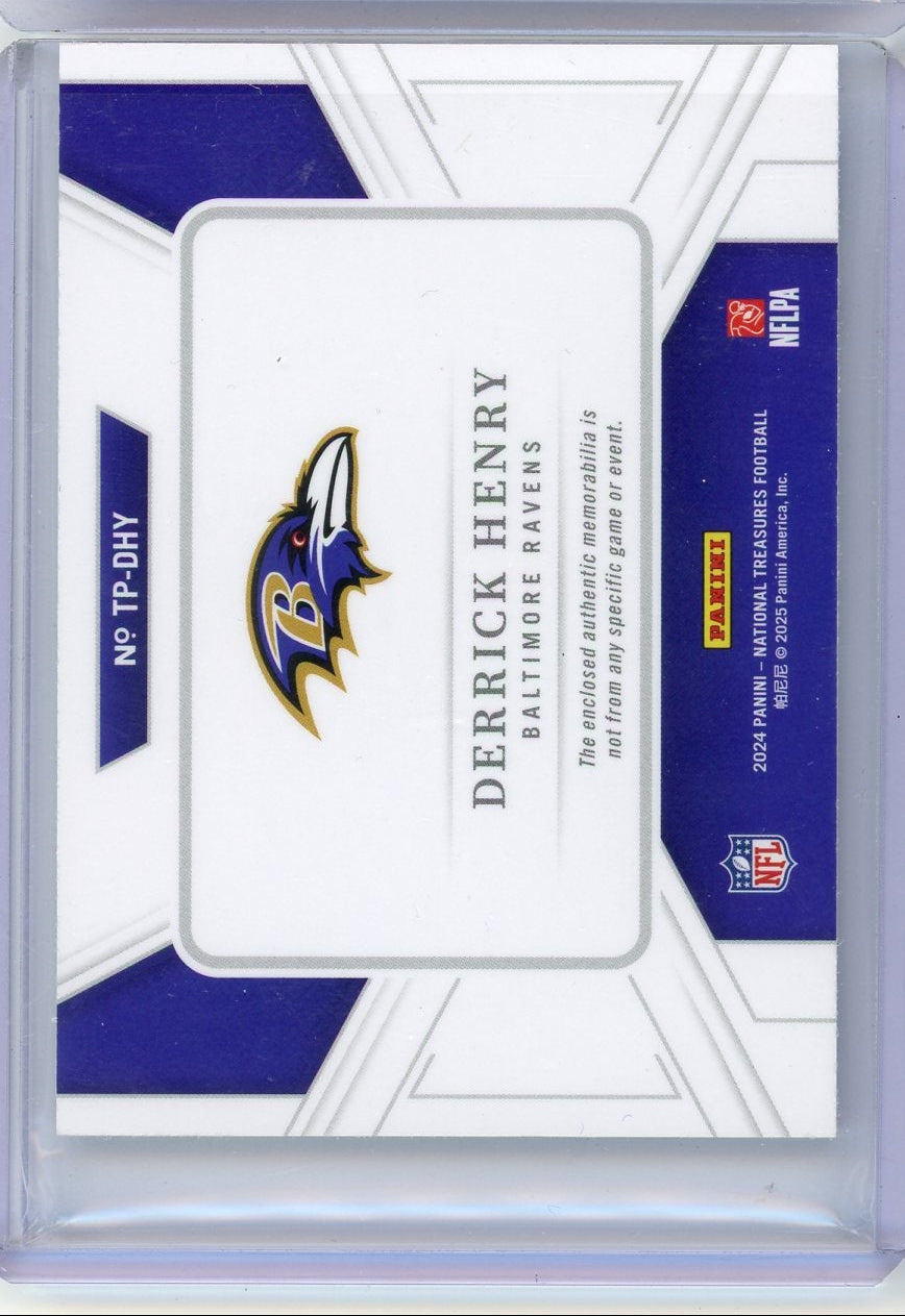 Derrick Henry 2024 Panini National Treasures Treasured Patches #'d 17/49