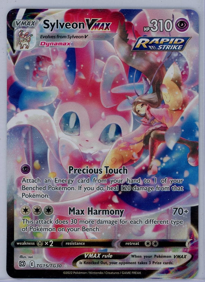Sylveon Vmax Pokémon Brilliant Stars Trainer Gallery Full-Art #TG15/TG30