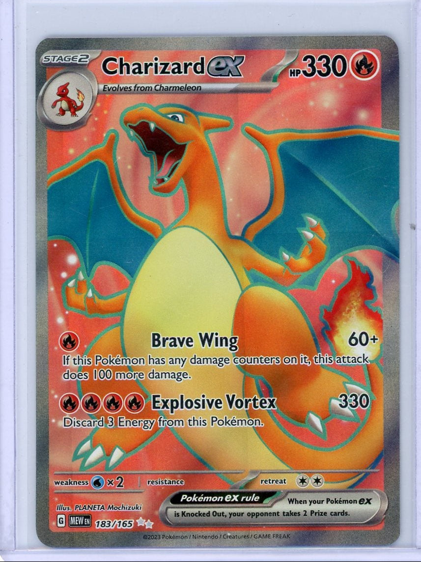 Charizard ex Pokémon 151 Full Art #183/165