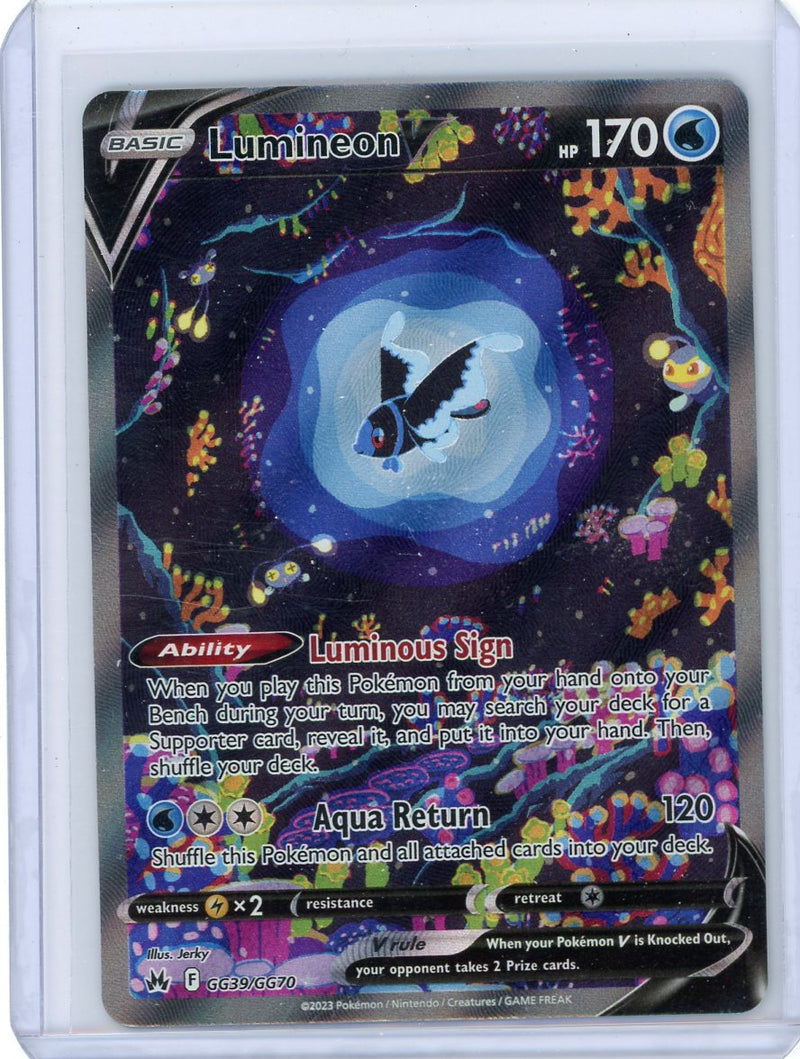 Lumineon V 2023 Pokemon rare holo GG39/GG70