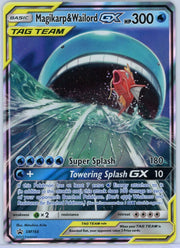Magikarp & Wailord GX Tag Team 2019 Pokémon Black Star promo SM166 (LP)