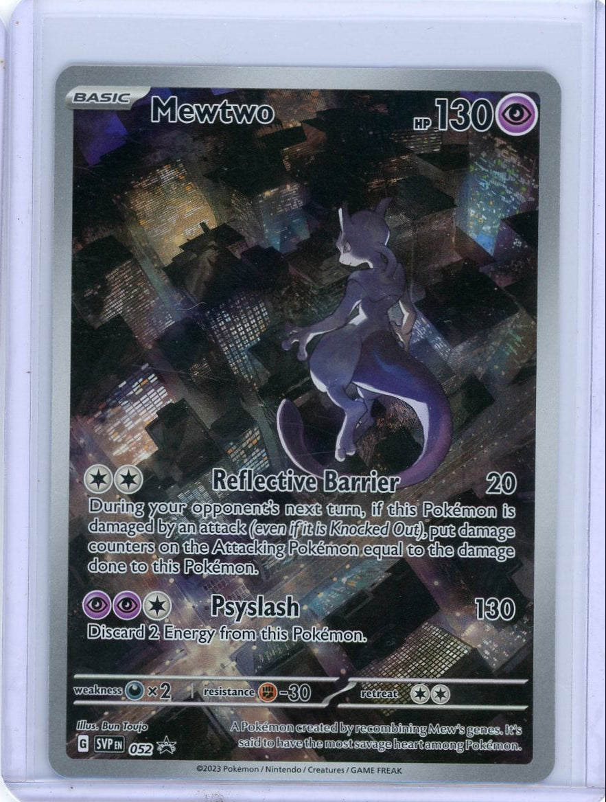 Mewtwo Pokémon 151 Black Star Promo #052