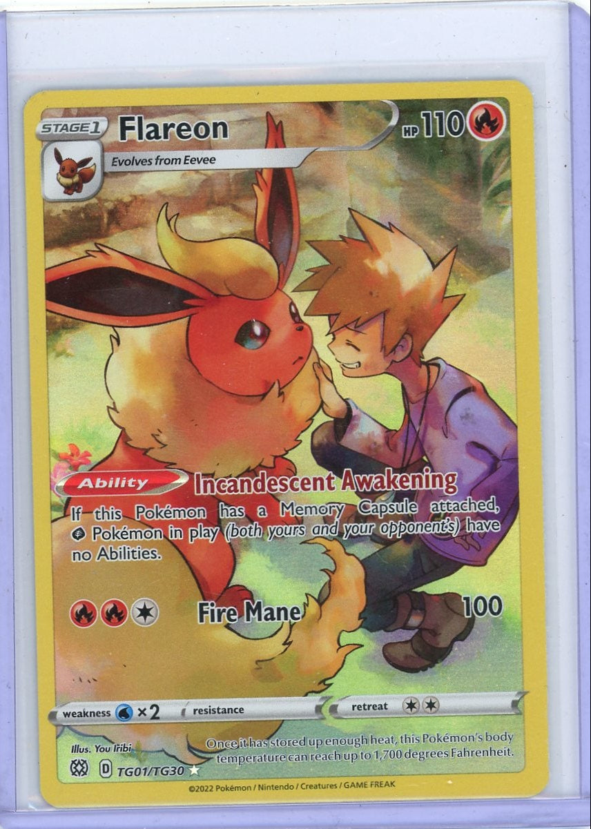 Flareon Pokémon Brilliant Stars Trainer Gallery #TG01/TG30