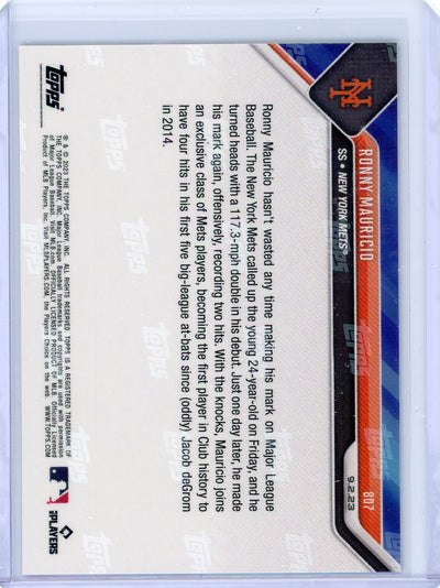 Ronny Mauricio 2023 Topps NOW #807