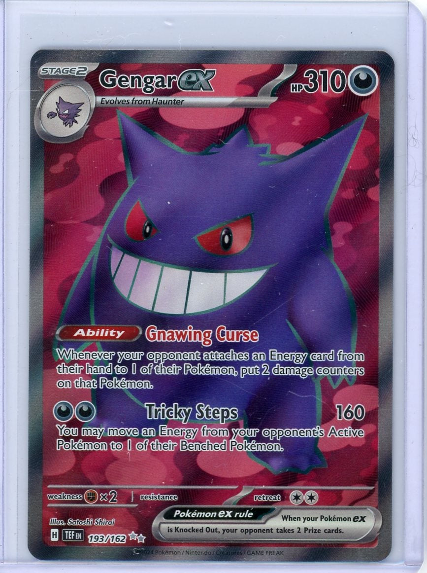 Gengar ex Pokémon Temporal Forces Full Art #193/162