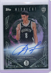 Egor Demin 2025-26 Topps Midnight Sun autograph