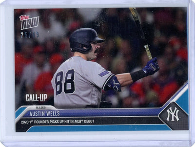 Austin Wells 2023 Topps NOW #799 blue #'d 25/49