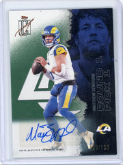 Matthew Stafford 2025 Topps Signature Class Autograph #'d 127/150