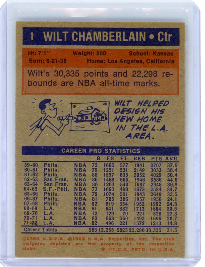 Wilt Chamberlain 1972-73 Topps 