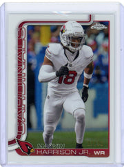 Marvin Harrison Jr. 2025 Topps Chrome White Refractor #'d 27/30