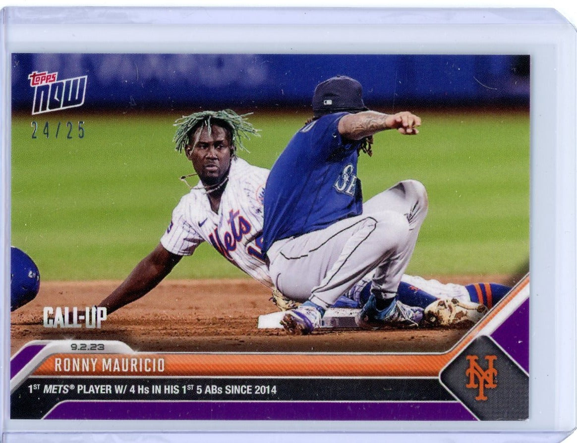 Ronny Mauricio 2023 Topps NOW #807 purple #'d 24/25