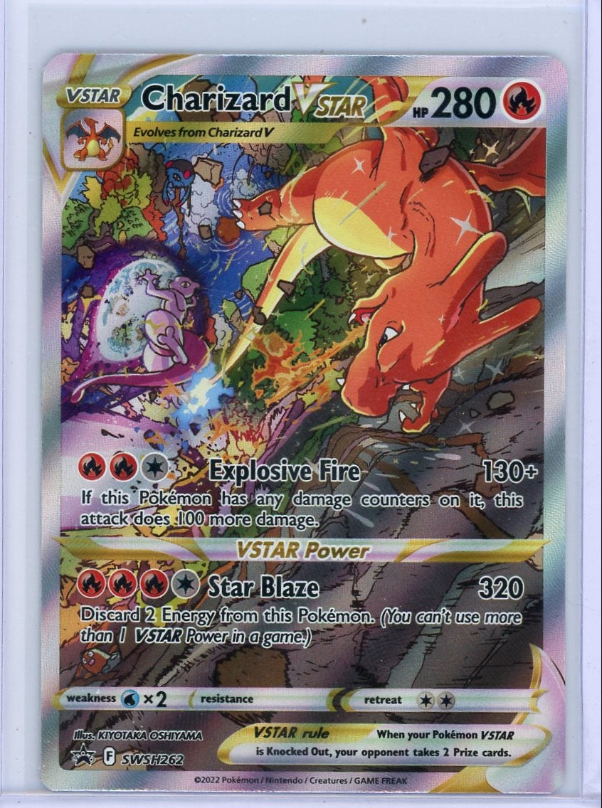 Charizard Vstar Pokémon Black Star Promo #SWSH262