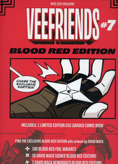 Veefriends Comic Book #7: Graded David Mack Blood Red Edition