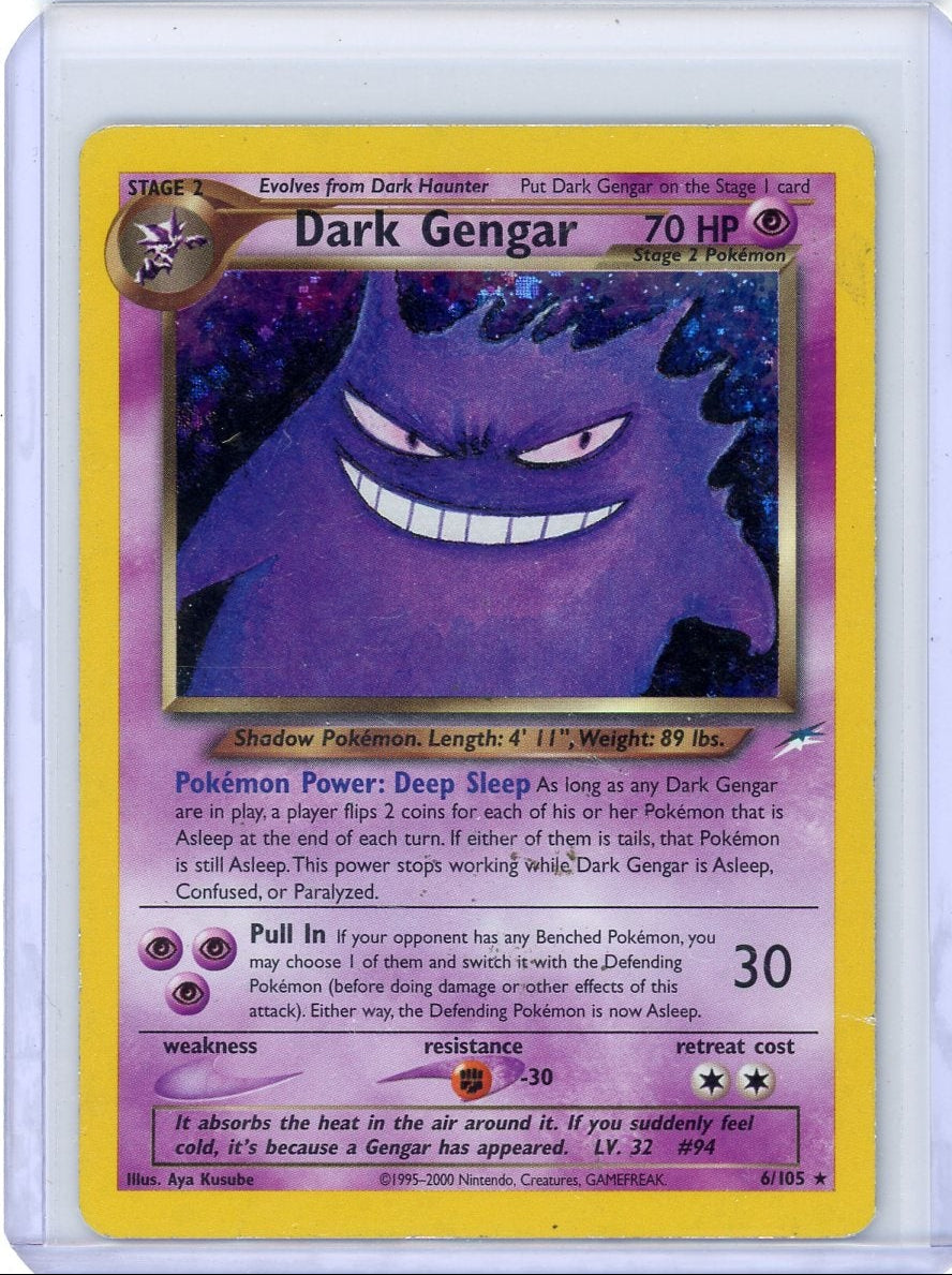 Dark Gengar 2000 Pokemon Neo Destiny holo #6/105 MP/HP