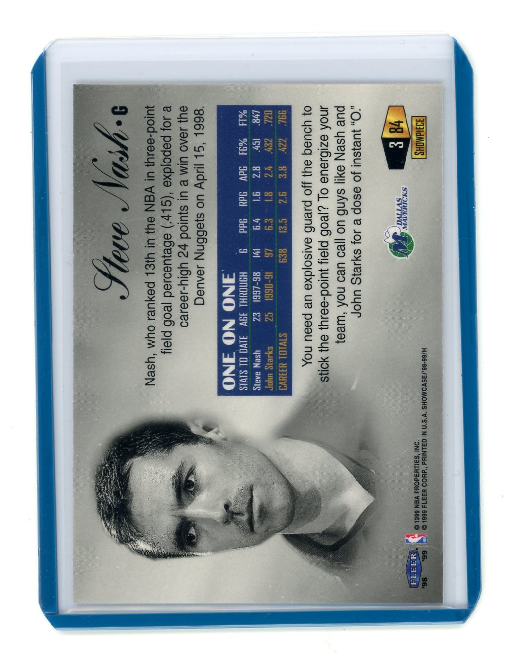 Steve Nash 1998-99 Flair Showcase #84