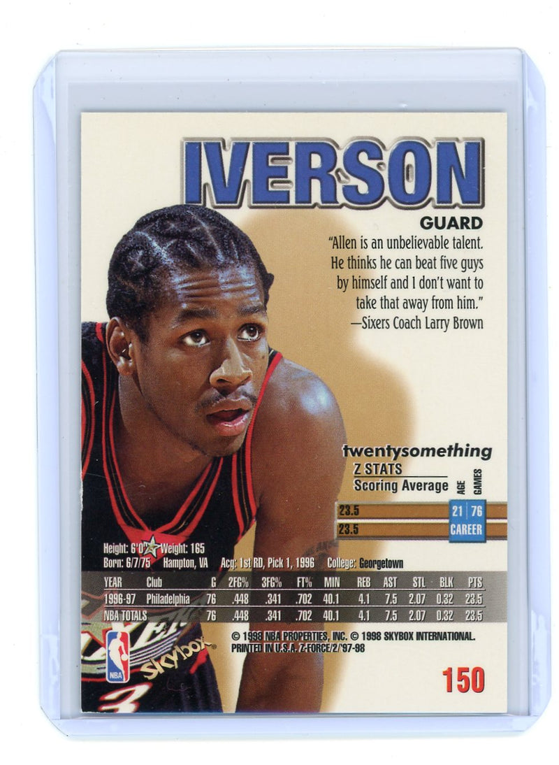 Allen Iverson 1997-98 SkyBox Z-Force 