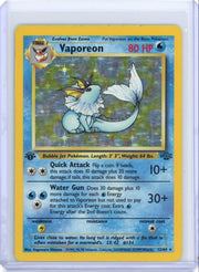 Vaporeon 1st Edition 1999 Pokemon Jungle holo #12/64 HP