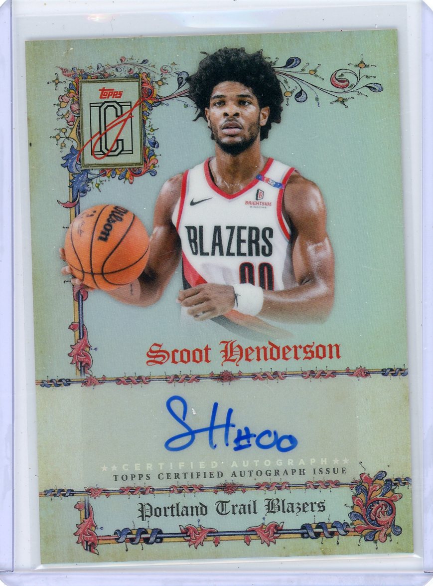 Scoot Henderson 2025-26 Topps Signature Class Manuscripts Auto