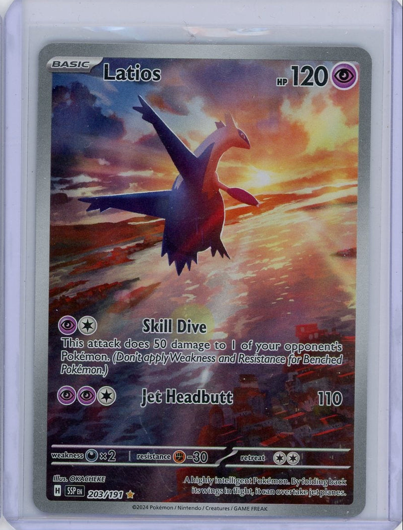 Latios Pokémon Surging Sparks Illustration Rare 