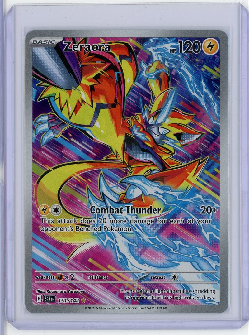 Zeraora Pokémon Stellar Crown Illustration Rare 