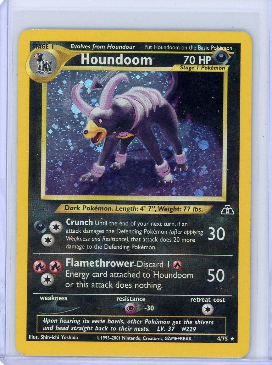 Houndoom 2001 Pokemon Neo Discovery holo #4/75 MP/HP