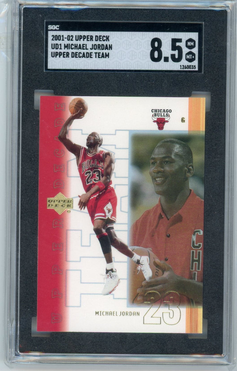 Michael Jordan 2001-02 Upper Deck Decade Team SGC 8.5