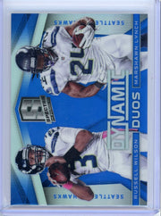 Russell Wilson Marshawn Lynch 2014 Panini Spectra Dynamic Duos #'d 37/49