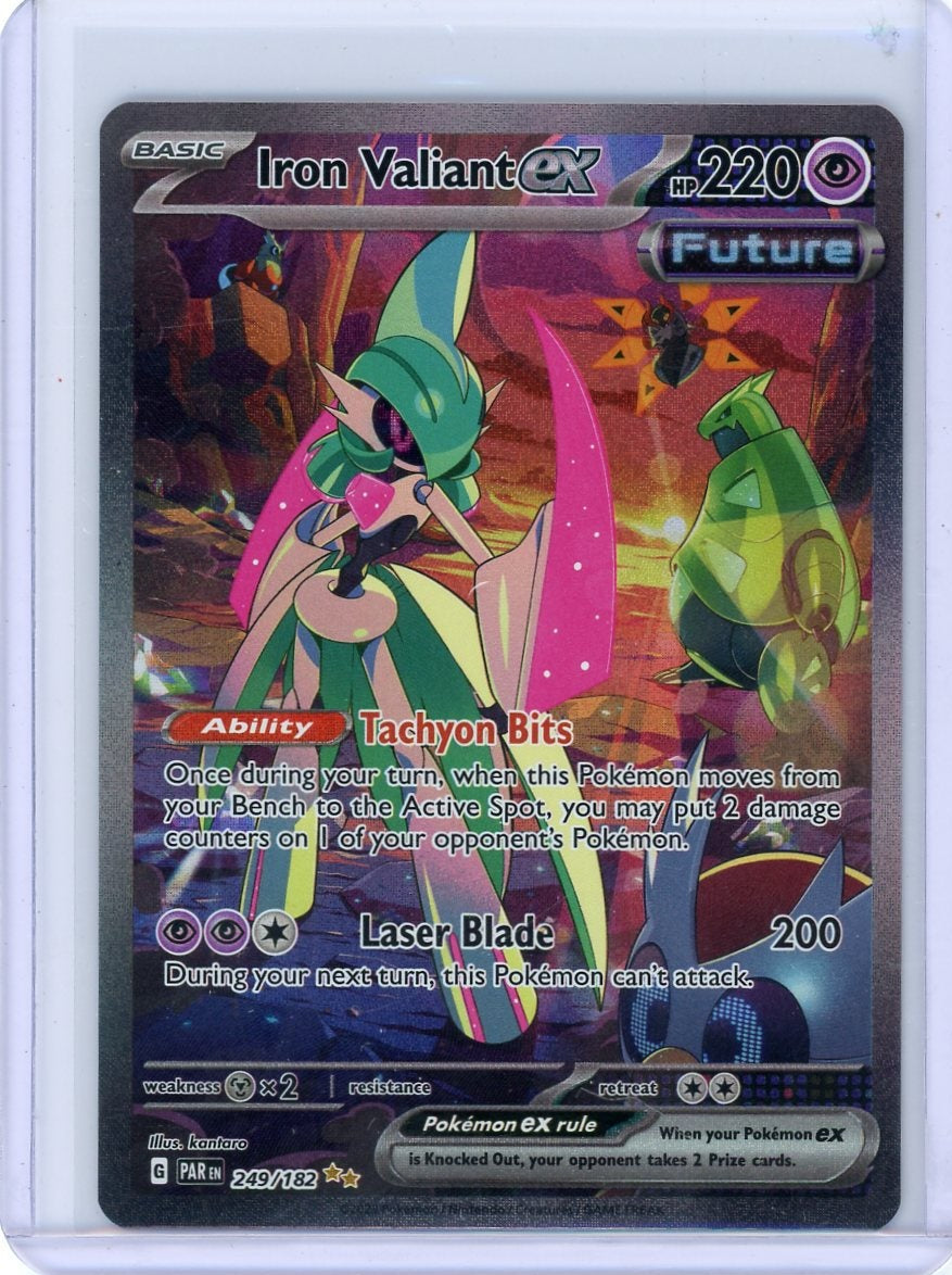 Iron Valiant ex Pokémon Paradox Rift Special Illustration Rare #249/182