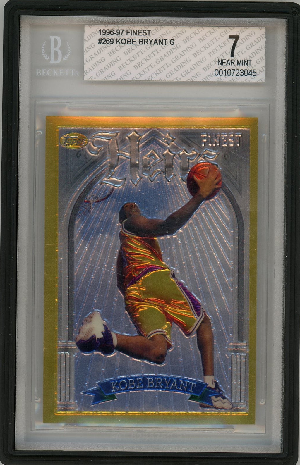 Kobe Bryant 1996-97 Topps Finest Heirs BGS 7 (w/o coating)