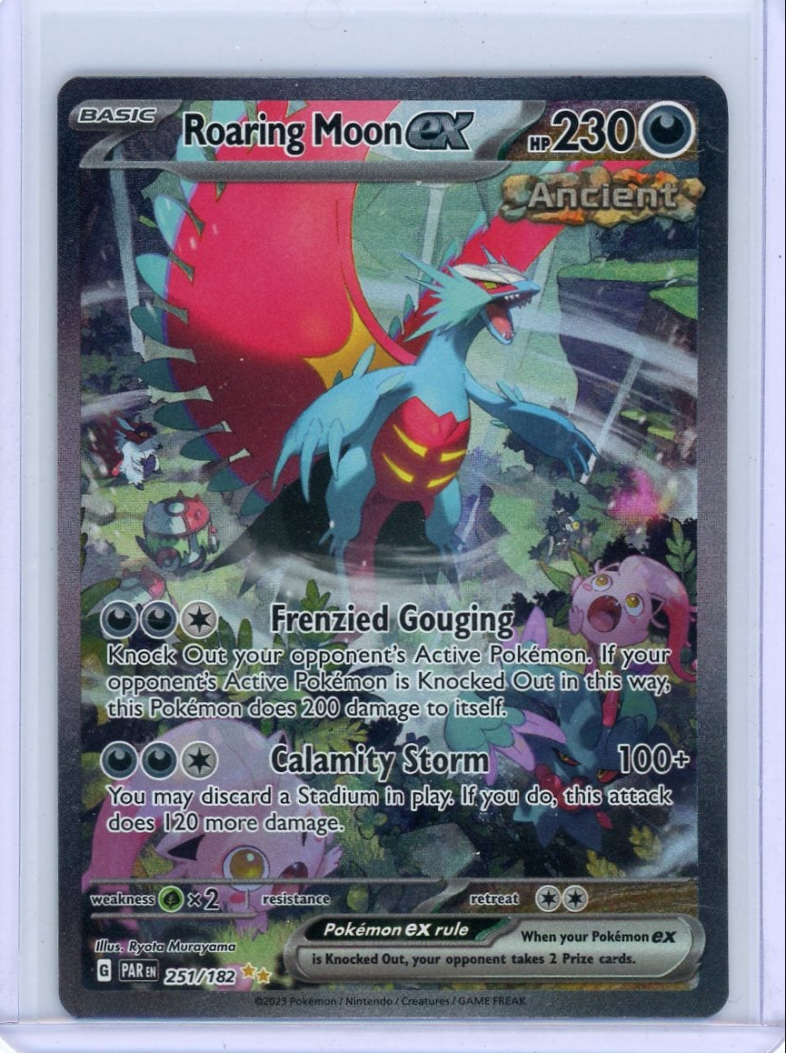 Roaring Moon ex Pokémon Paradox Rift Special Illustration Rare #251/182