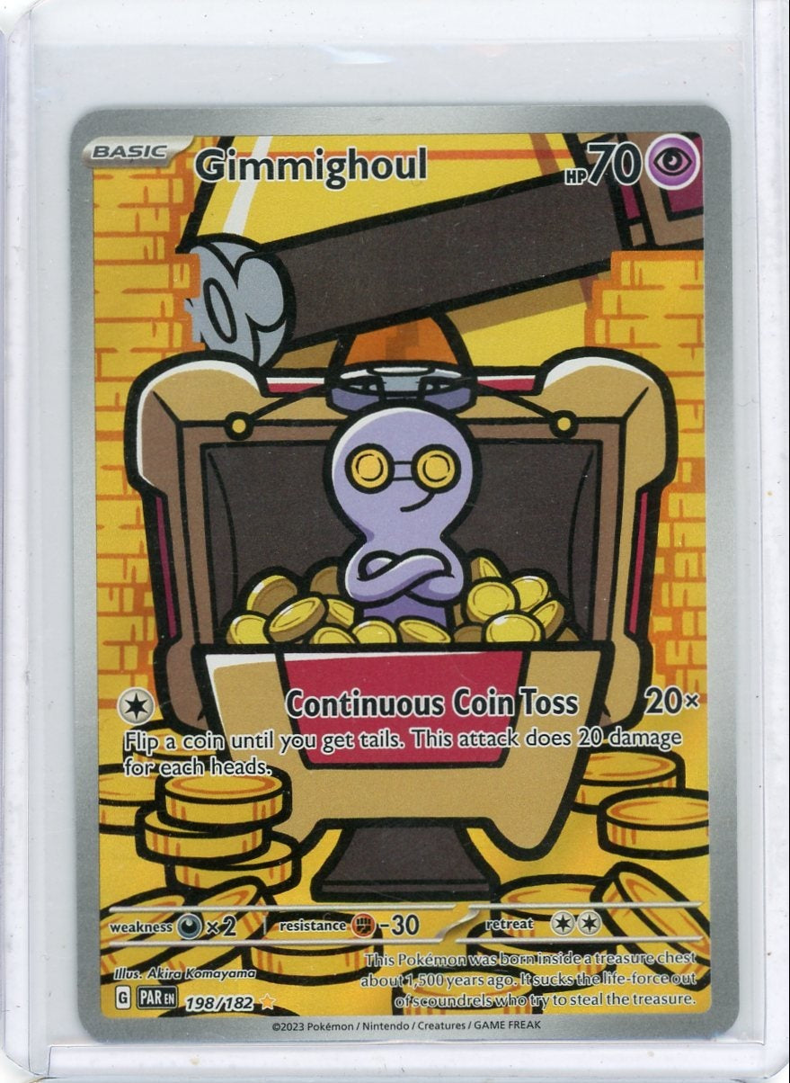 Gimmighoul Pokémon Paradox Rift Illustration Rare #198/182