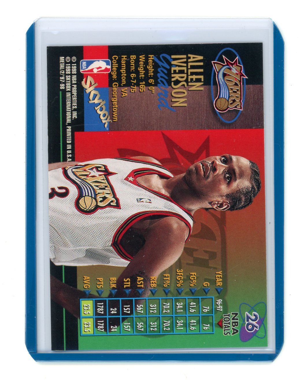 Allen Iverson 1997-98 Metal Universe Championship #26