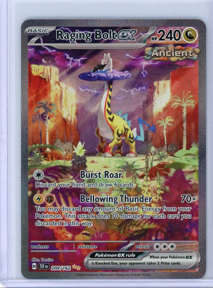 Raging Bolt ex Pokémon Temporal Forces Special Illustration Rare #208/162