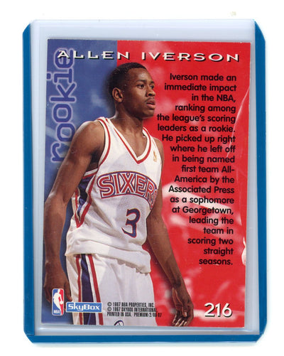 Allen Iverson 1996-97 Fleer/Skybox Premium #216 Rookie Card