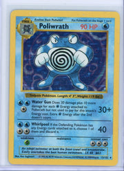 Poliwrath 1999 Pokemon Base Set Shadowless holo #13/102 MP