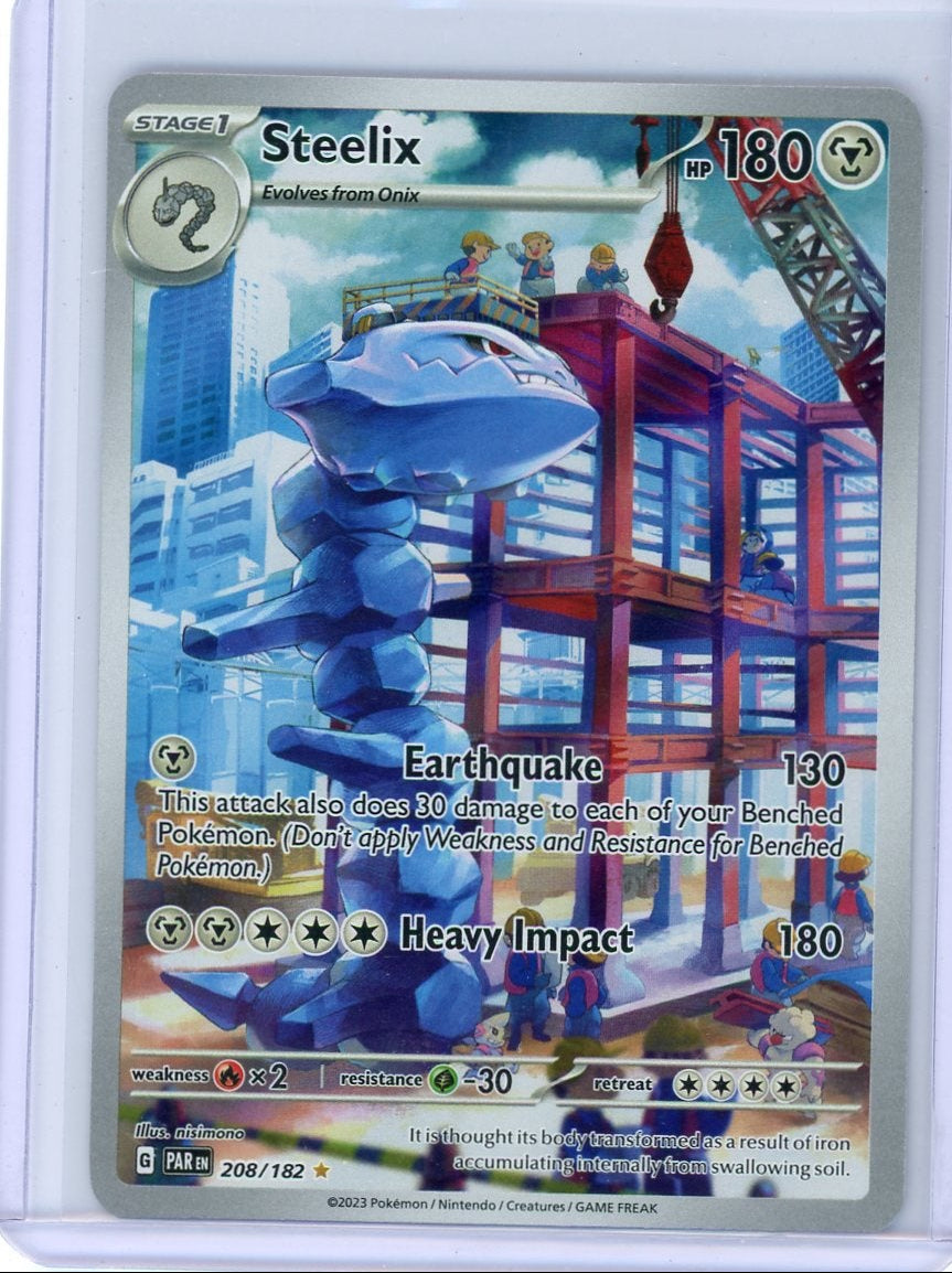 Steelix Pokémon Paradox Rift Illustration Rare #208/182