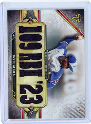 Ozzie Albies 2024 Topps Triple Threads relic #'d 20/36