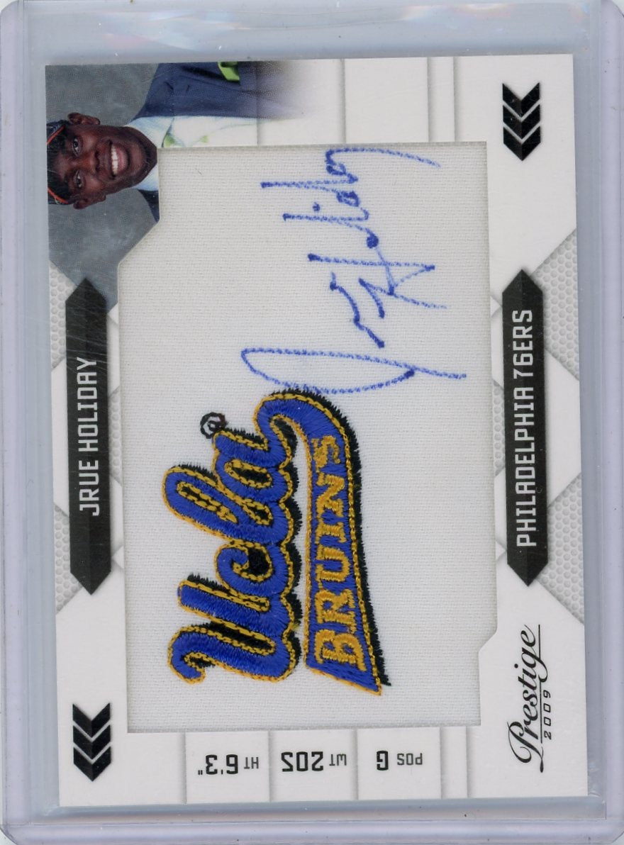 Jrue Holiday 2009 Panini Prestige UCLA jersey autograph #'d 006/100