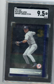Derek Jeter 2002 Leaf Century Lineage #'d 97/100 SGC 9.5