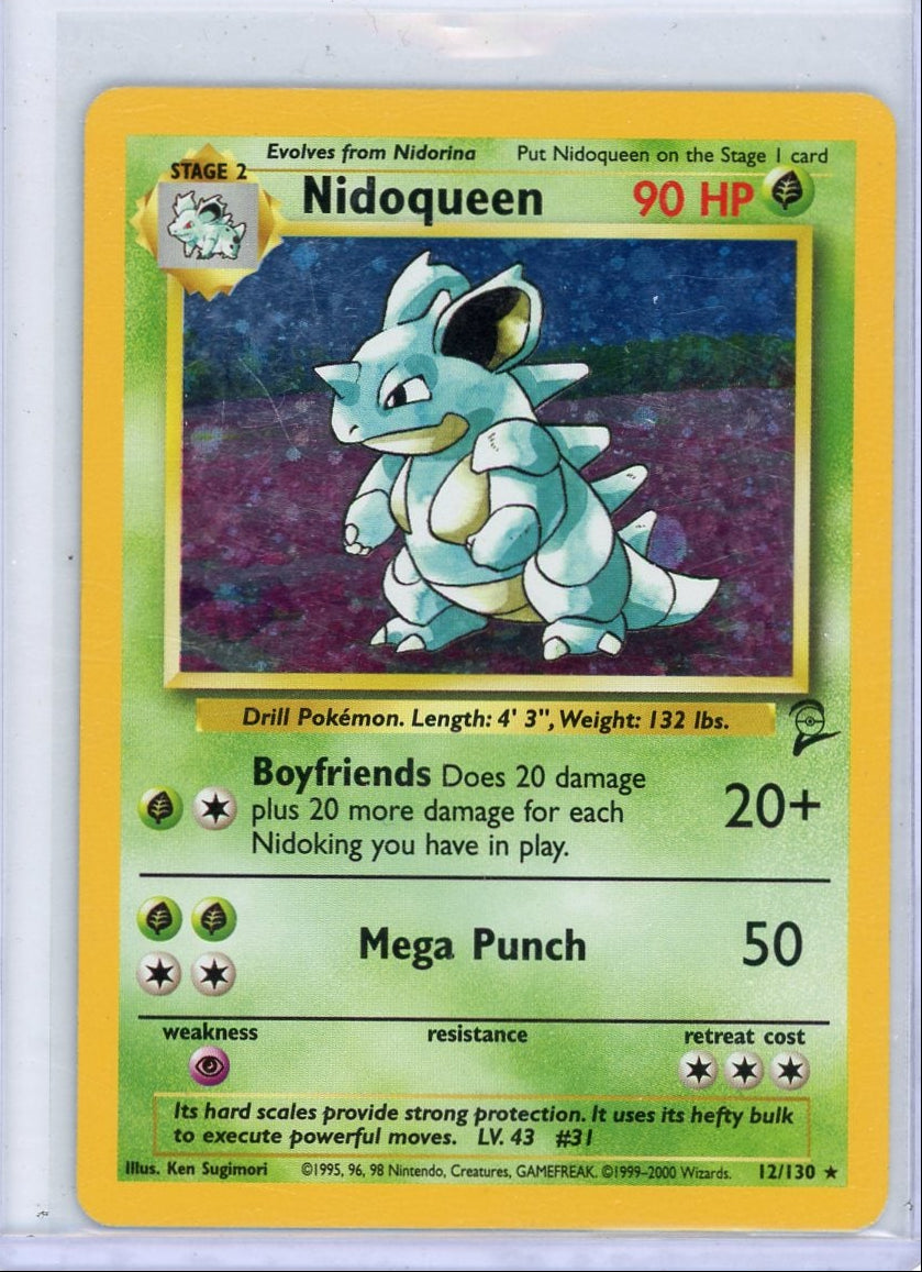 Nidoqueen 1999 Pokemon Base Set 2 #12/130