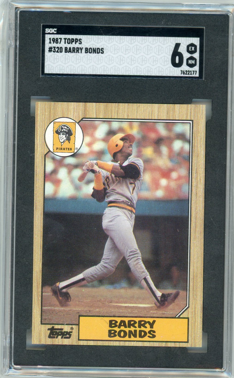 Barry Bonds 1987 Topps SGC 6
