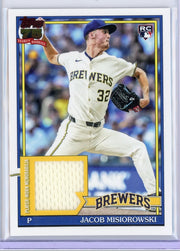 Jacob Misiorowski 2026 Topps Series 2 Player Worn Memorabilia #91R-JMI