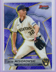 Jacob Misiorowski 2025 Bowman's Best Purple Mojo #'d /250