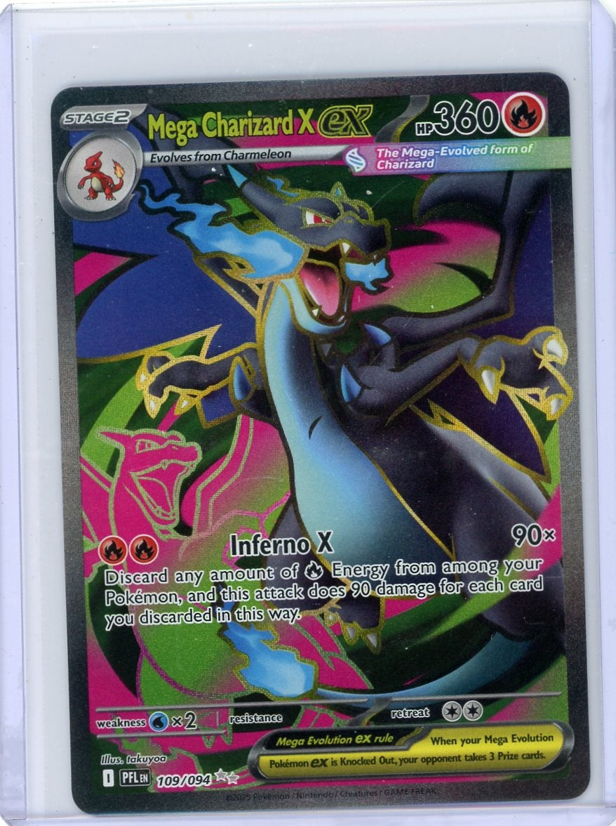 Mega Charizard X ex Pokémon Phantasmal Flames Ultra Rare #109/094