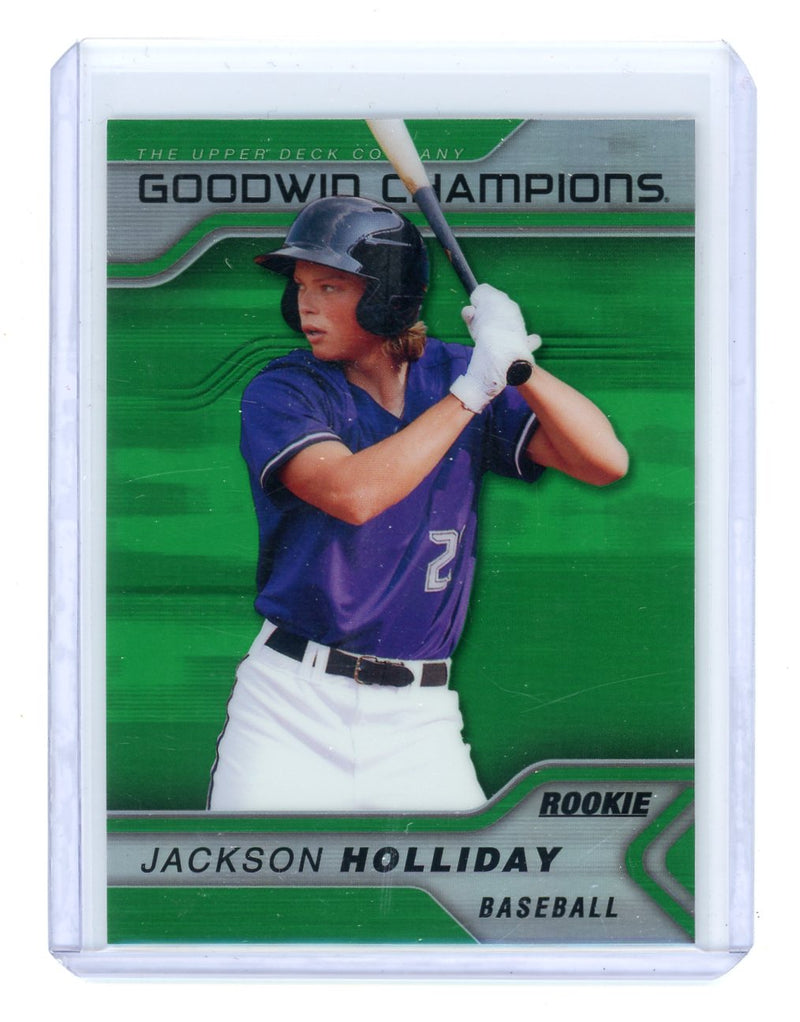 Jackson Holliday 2023 Upper Deck Goodwin Champions Platinum rookie card